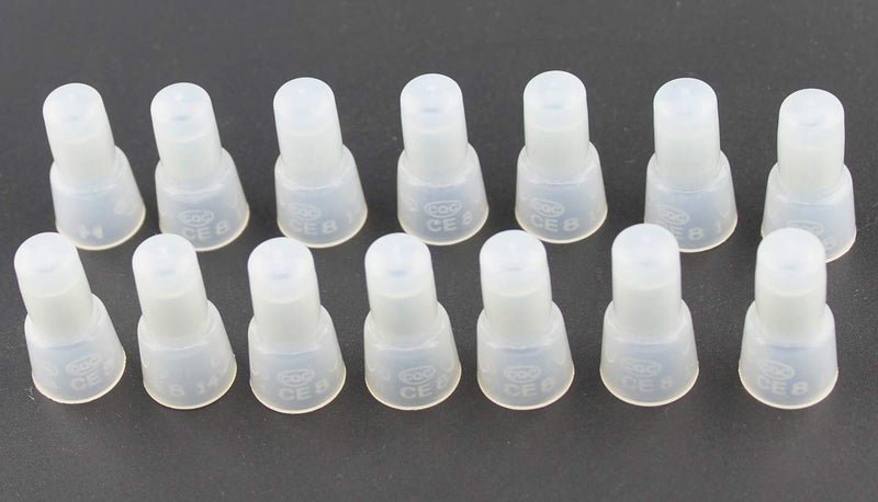 Rextin 100pcs CE8 Closed End Wire Crimp Connectors Protective Wire Crimp Cap Wire connectors Terminals (CE8) - Image 2